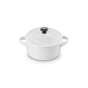 Le Creuset White Stoneware Petite Round Casserole